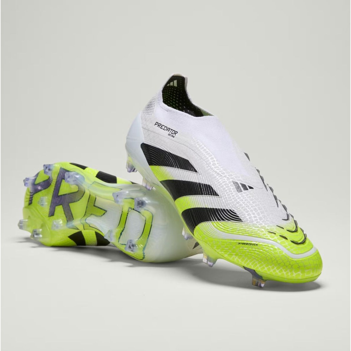 Size 9.5 Adidas Predator Elite Ll Laceless Fg White Radiant Blaze Ji1075